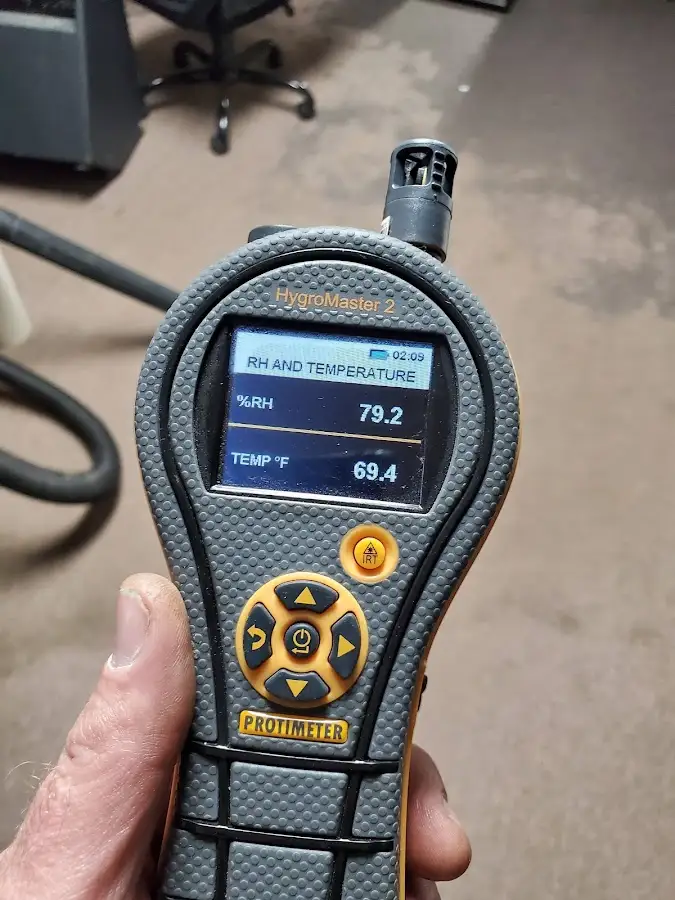 Moisture meter humidity assessment for Fire & Smoke Damage Restoration in Chelmsford