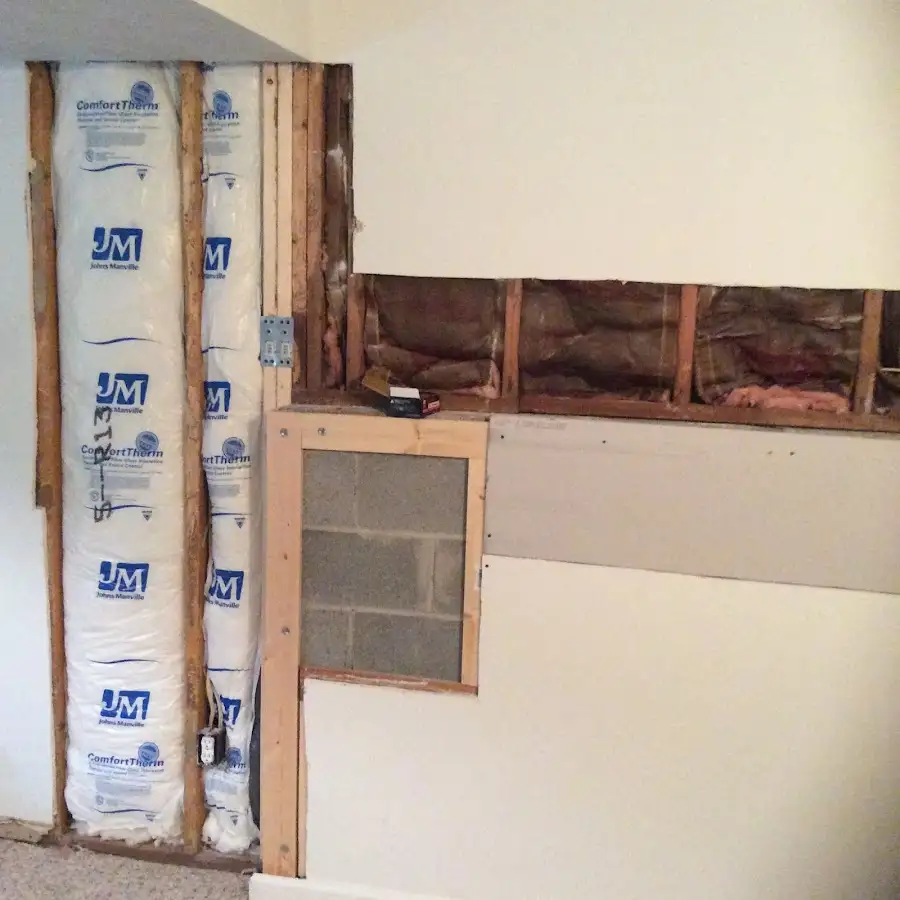 Wall insulation replacement during Odor Removal & Deodorization in Chelmsford